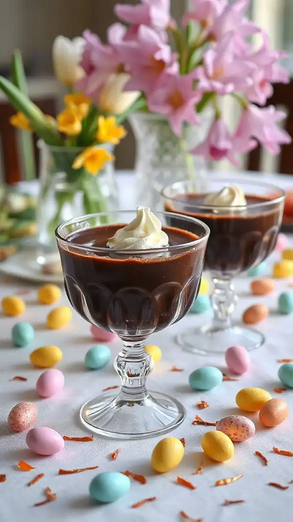 decadent chocolate custard dessert