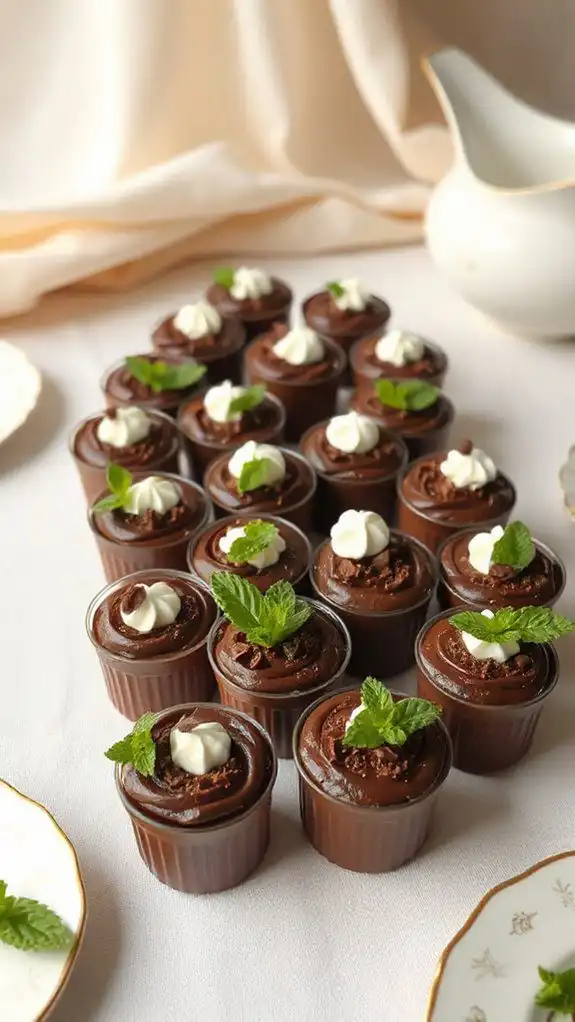 decadent chocolate dessert cups