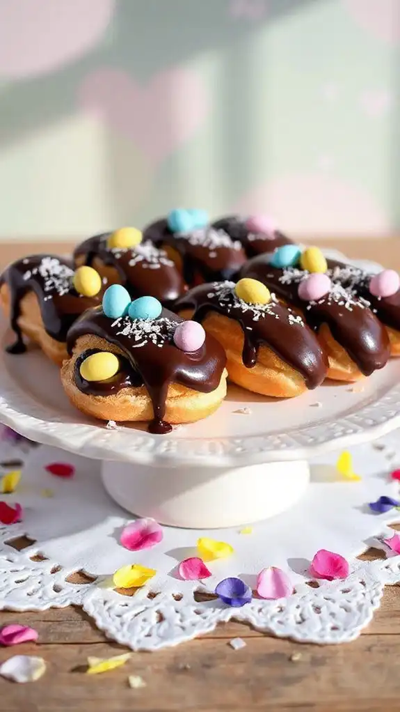 decadent chocolate filled clairs decadent chocolate filled clairs