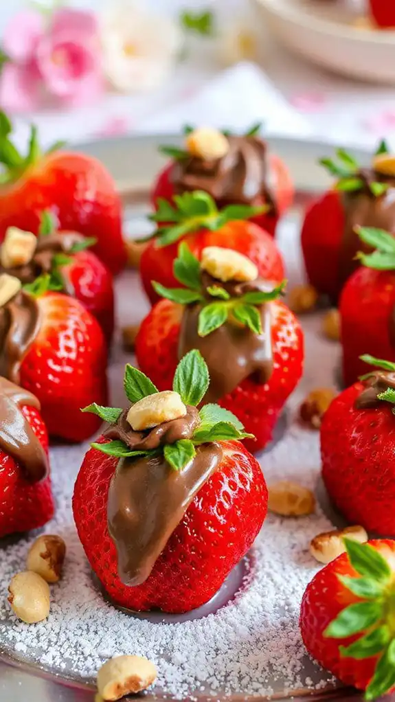 decadent chocolate hazelnut strawberries decadent chocolate hazelnut strawberries
