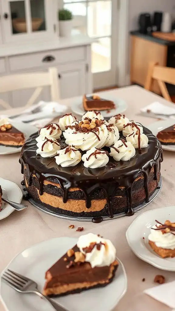 decadent chocolate peanut butter pie