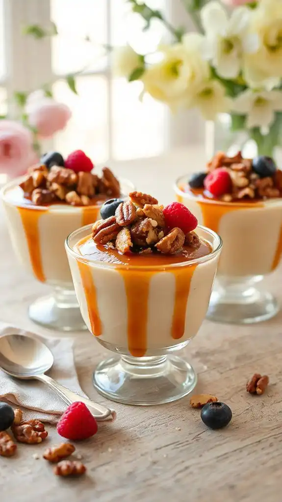decadent dessert with toppings decadent dessert with toppings