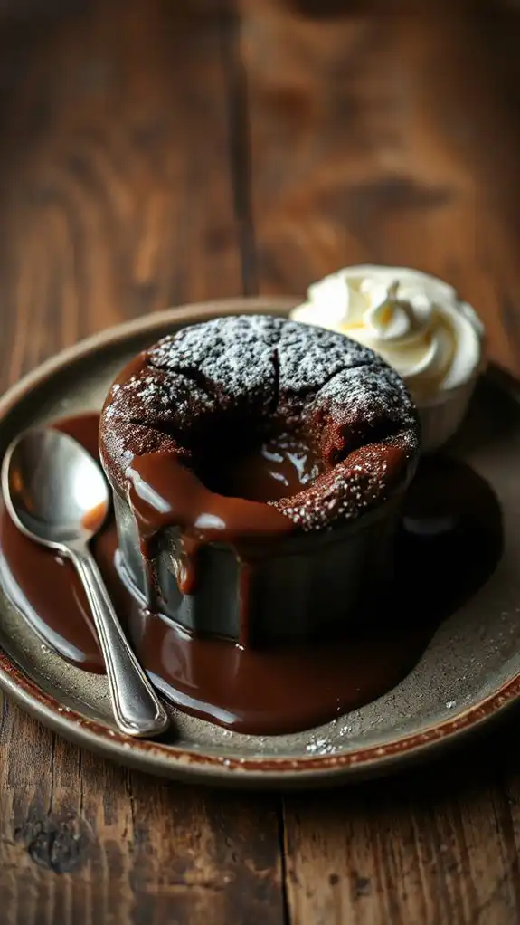 decadent gooey chocolate dessert
