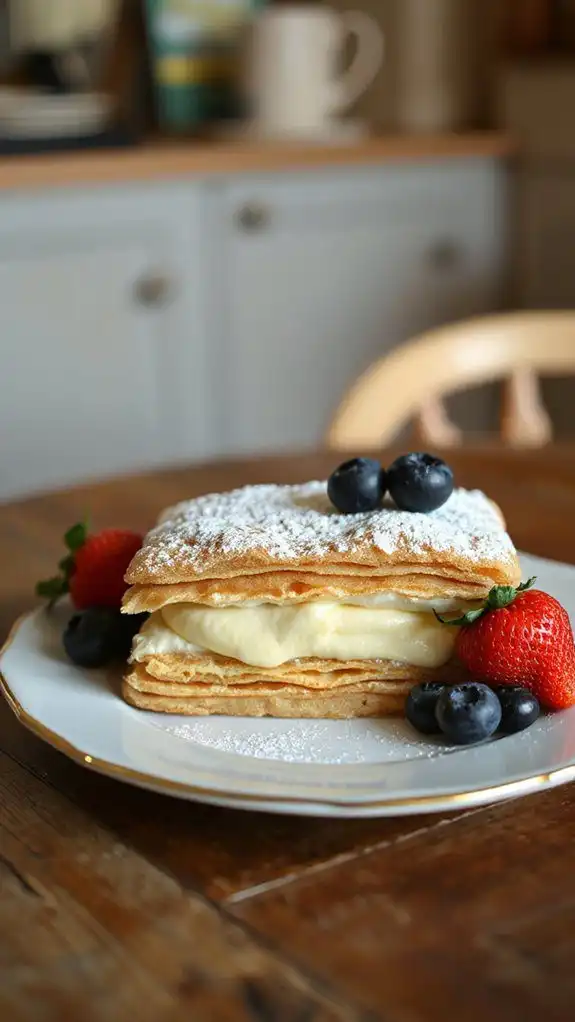 decadent layered vanilla dessert decadent layered vanilla dessert