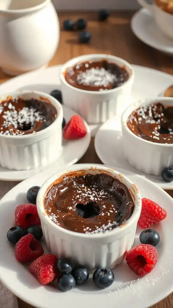 decadent molten chocolate dessert