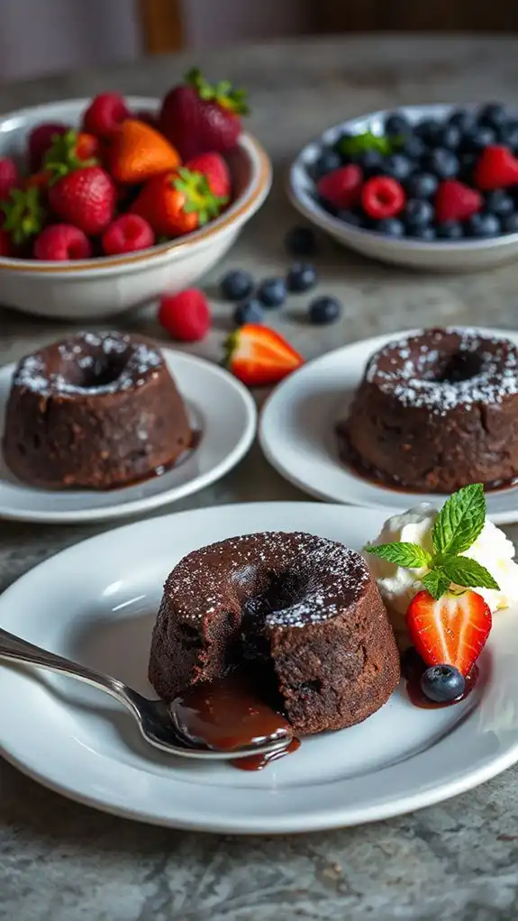 decadent molten chocolate dessert