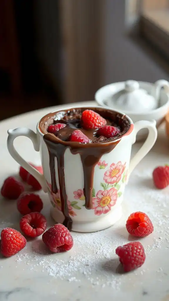 decadent raspberry chocolate dessert