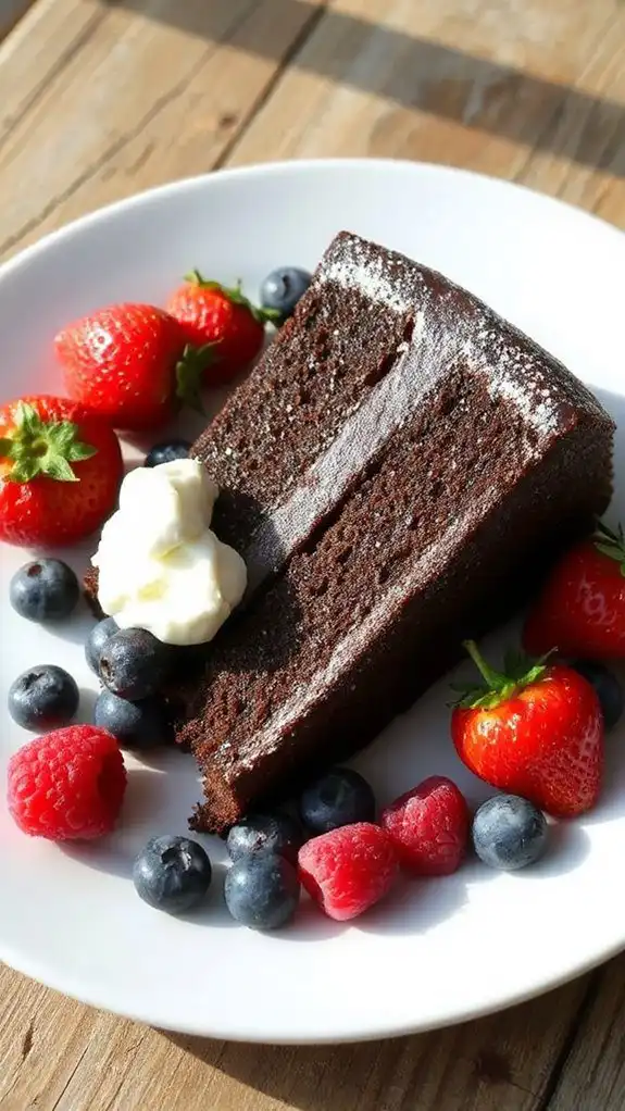 decadent rich chocolate dessert