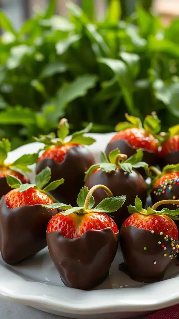 decadent strawberry chocolate treat