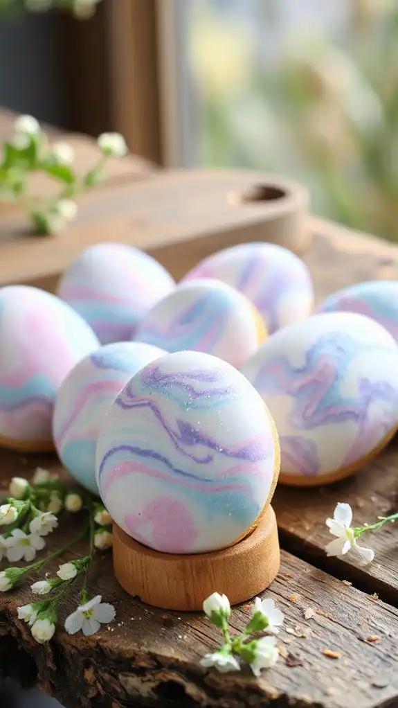 decorative colorful egg icing