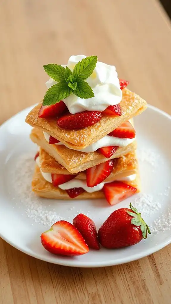 delicate layered strawberry dessert delicate layered strawberry dessert