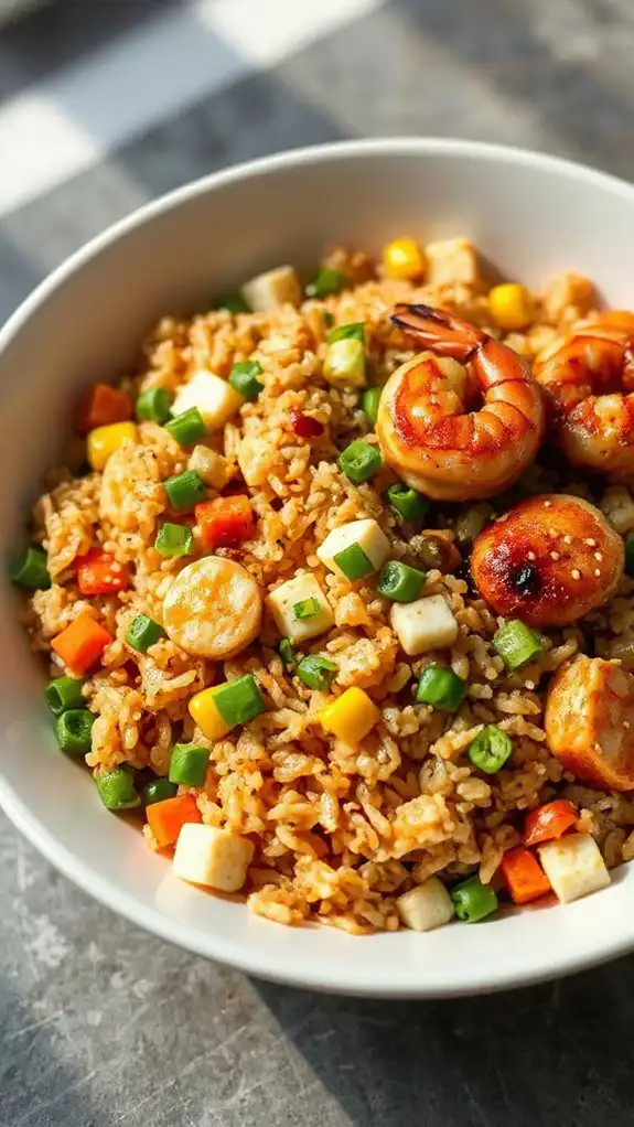 delicious asian style fried rice