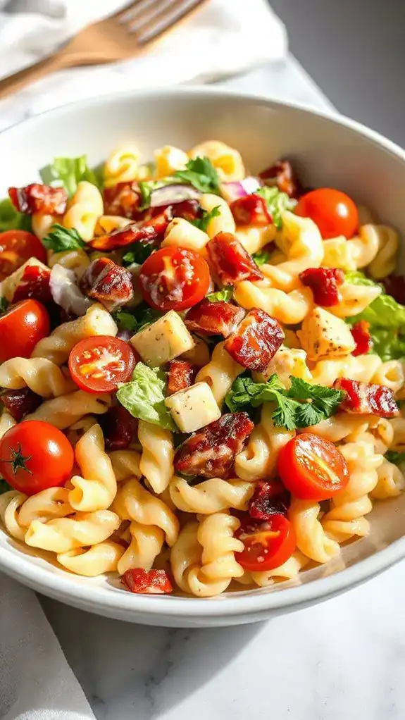 delicious bacon lettuce tomato salad