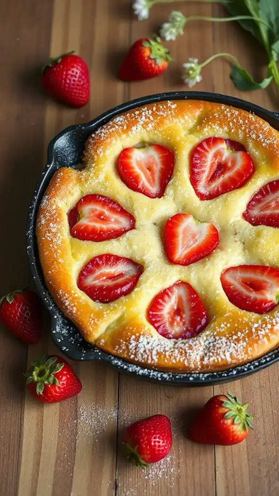 delicious baked strawberry dessert