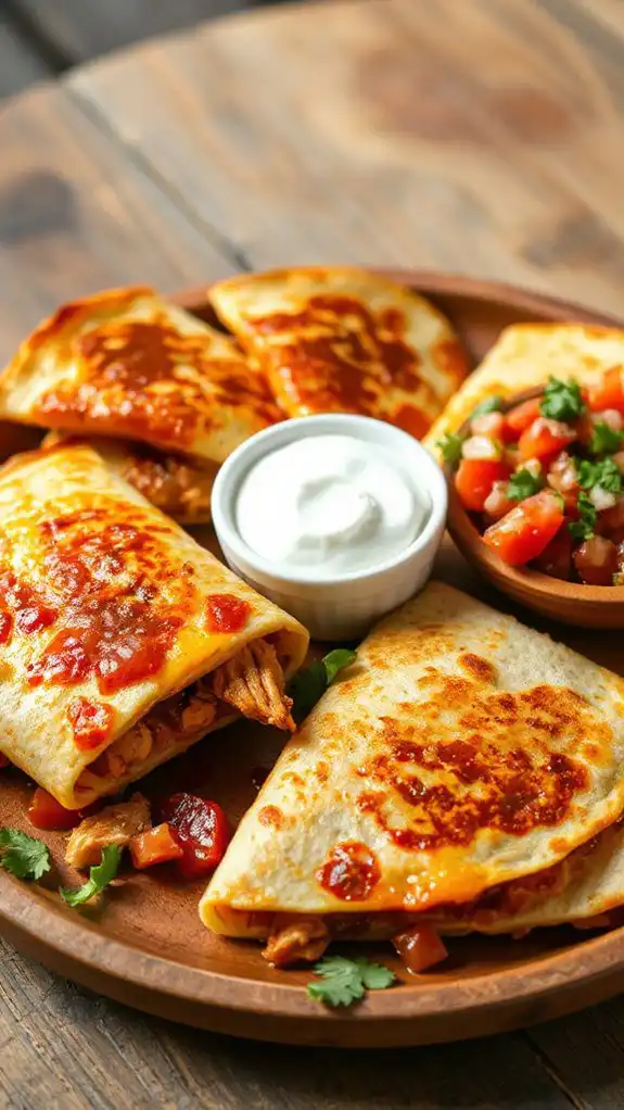 delicious bbq chicken quesadillas