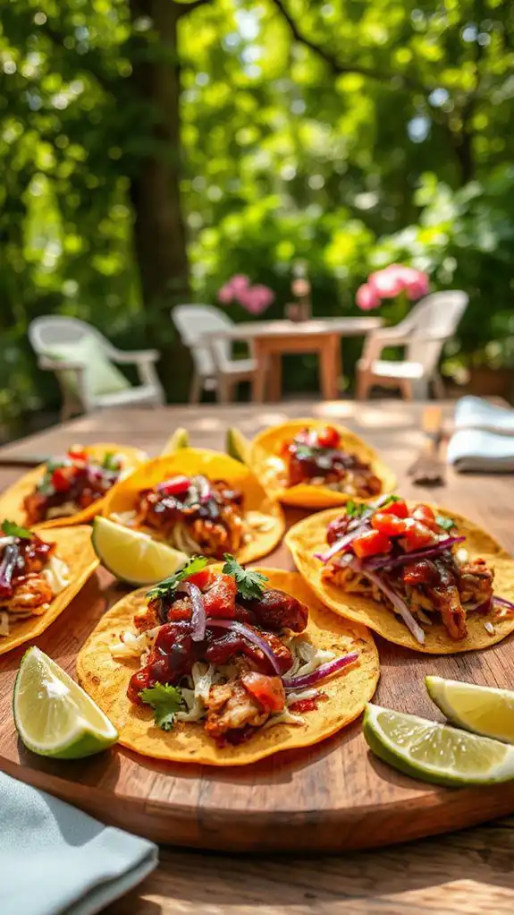 delicious bbq chicken tacos