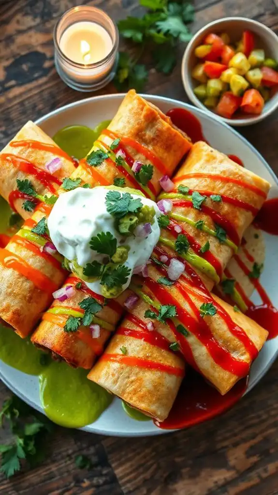 delicious beef filled tortillas
