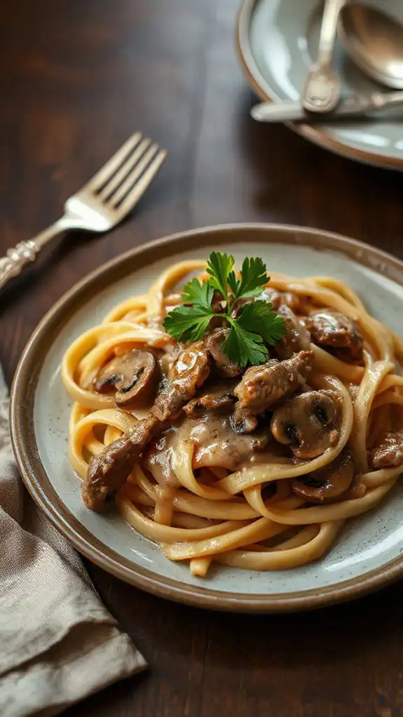 delicious beef stroganoff recipe