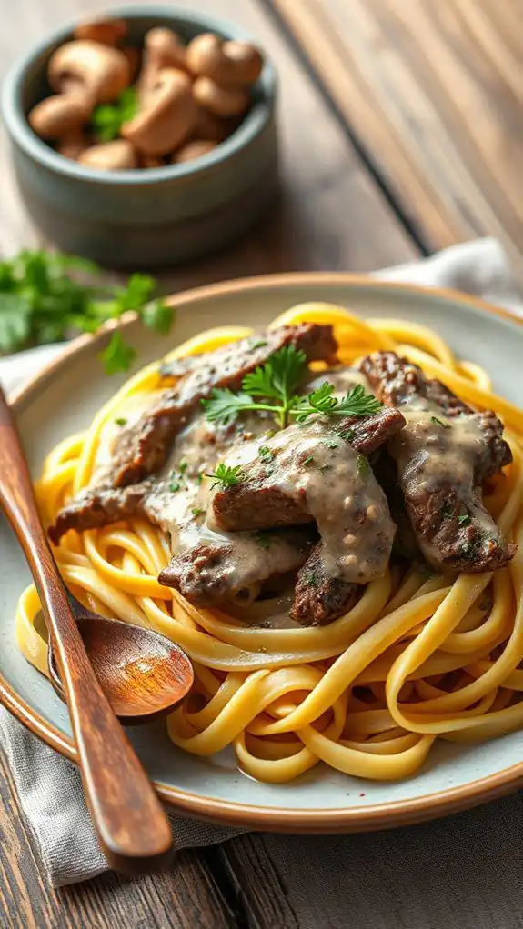 delicious beef stroganoff recipe