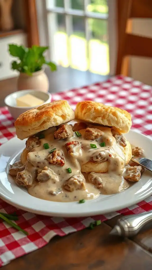 delicious biscuits with gravy delicious biscuits with gravy