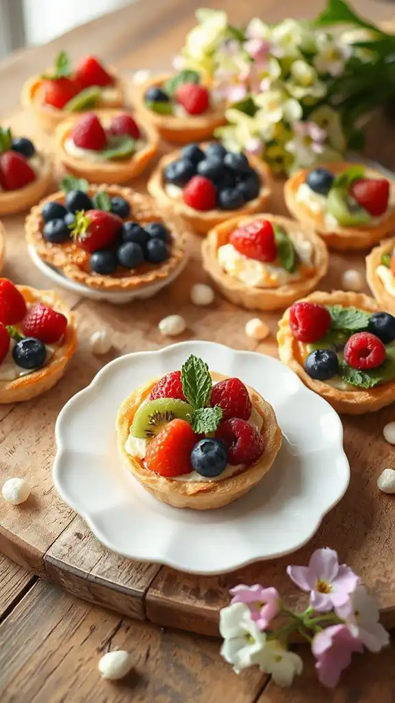 delicious bite sized fruit tarts