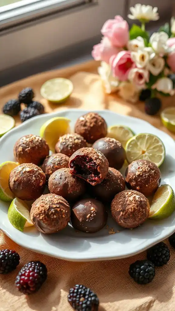 delicious blackberry lime treats