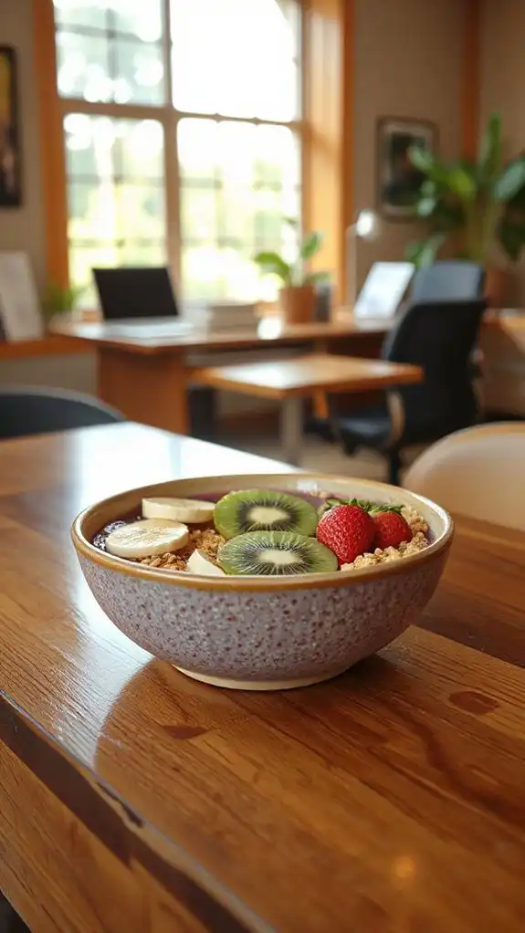 delicious blended fruit bowl
