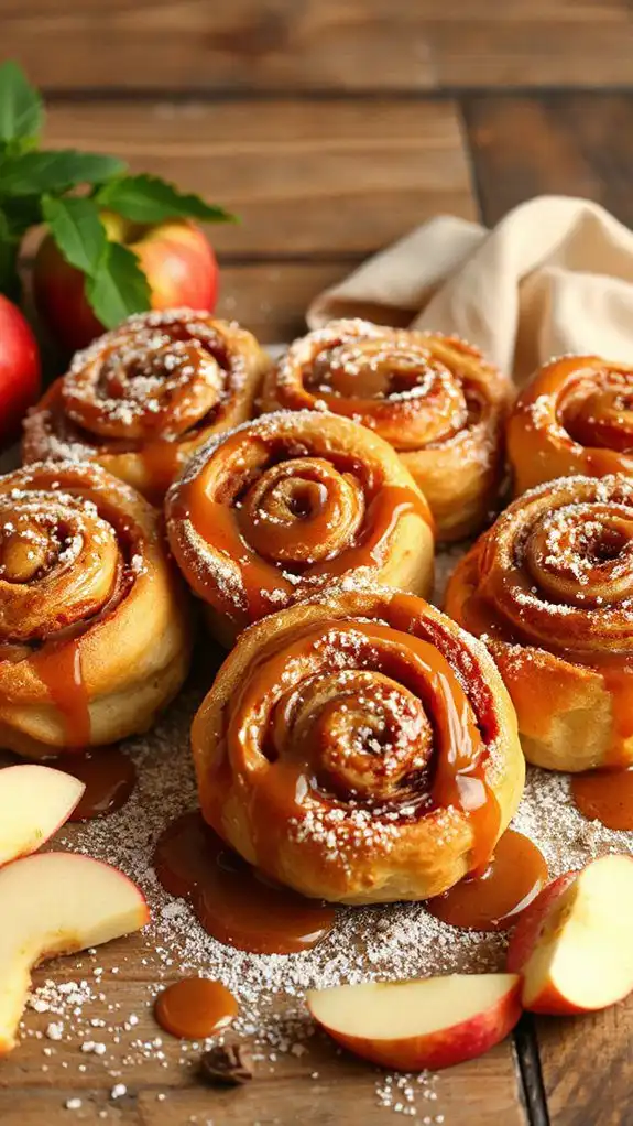 delicious caramel apple rolls