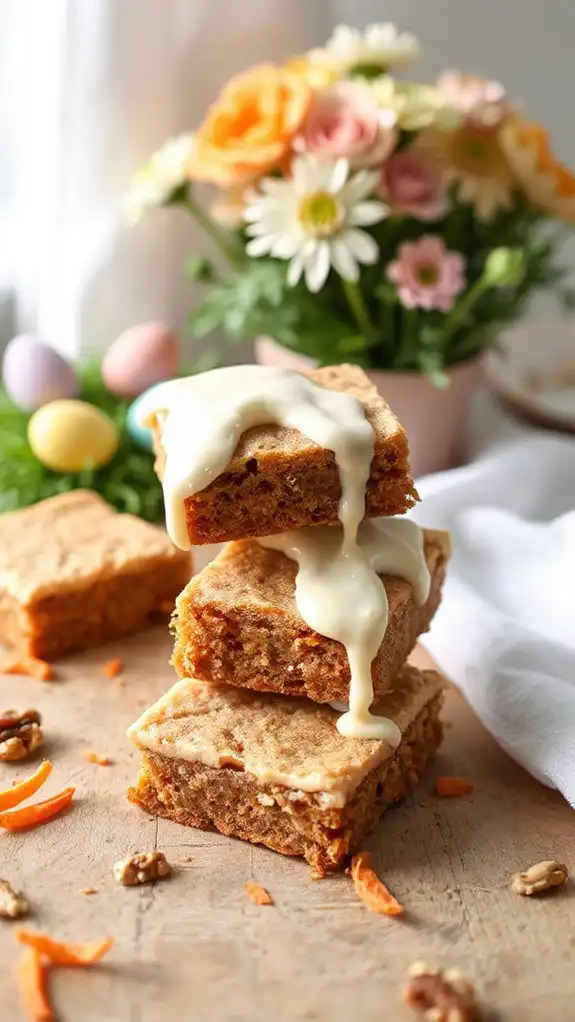 delicious carrot cake bars