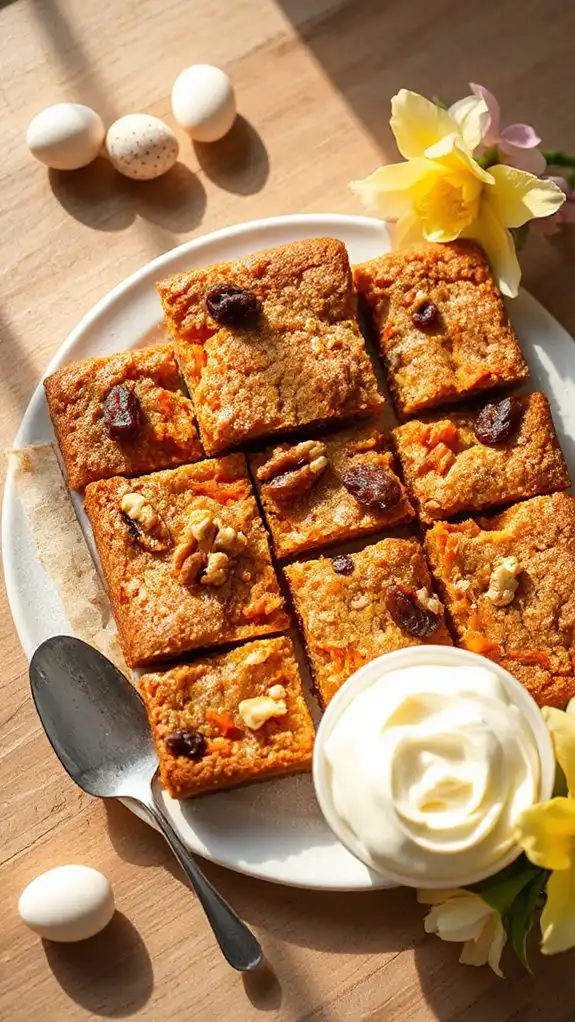 delicious carrot cake bars