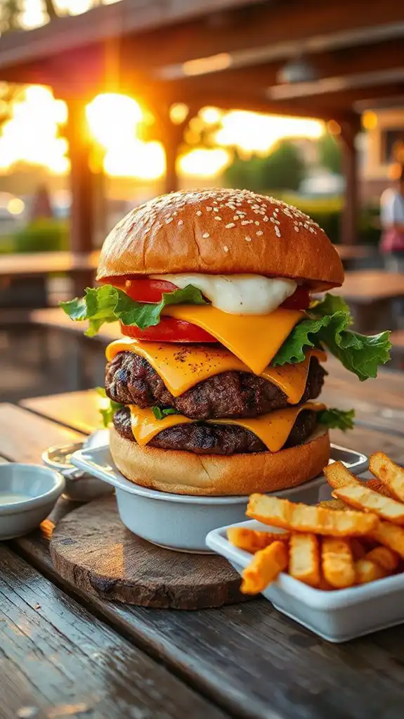 delicious cheeseburger from shake shack