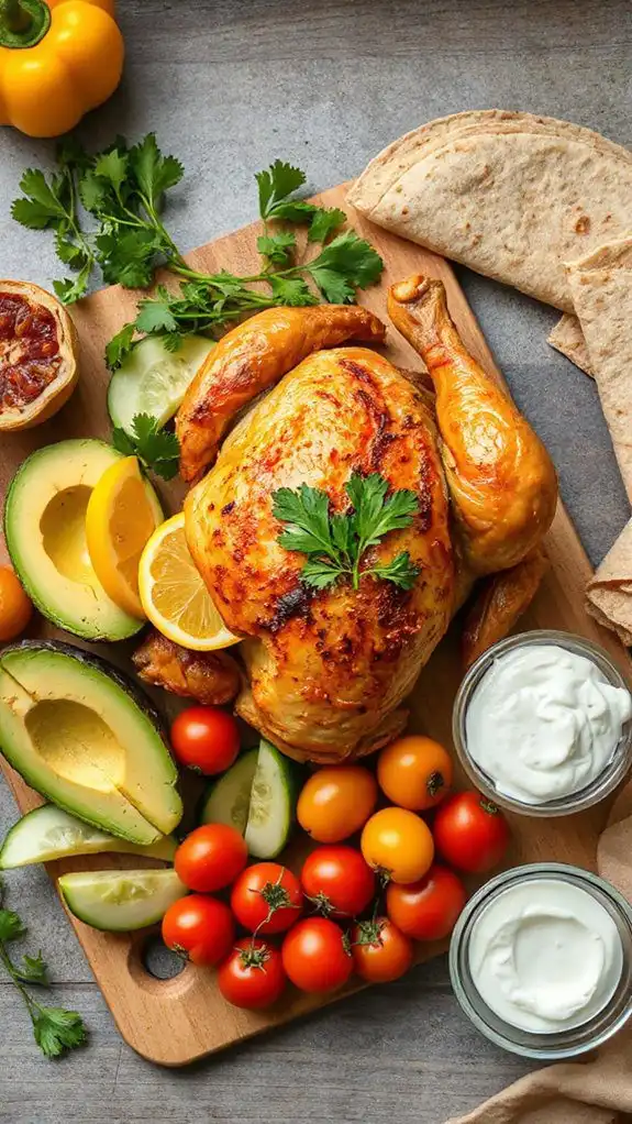 delicious chicken avocado wraps