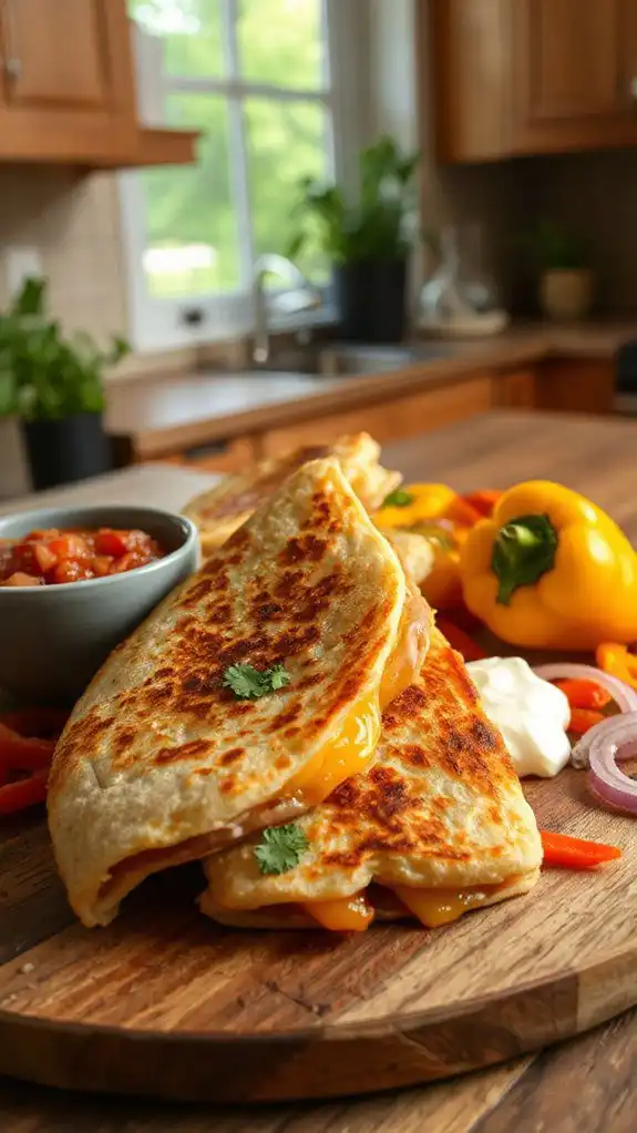 delicious chicken filled tortillas