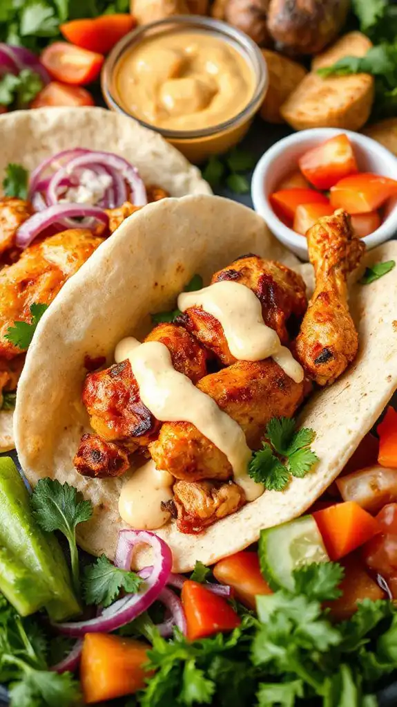 delicious chicken taco fusion