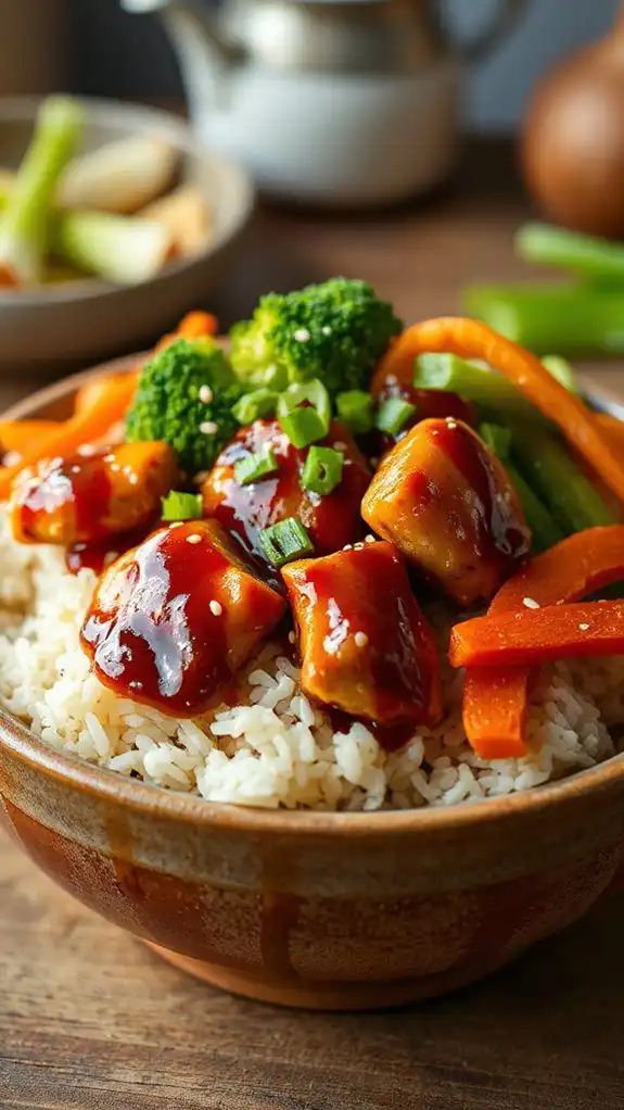 delicious chicken teriyaki bowl