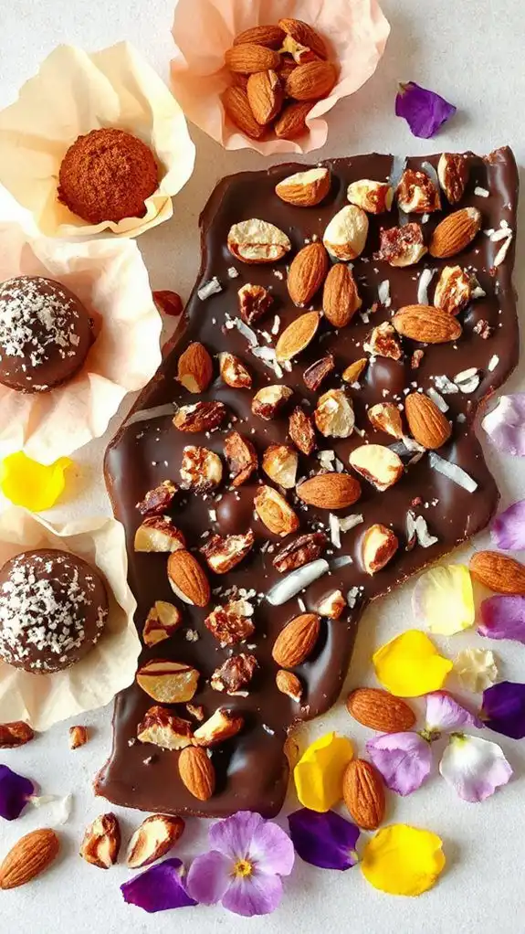 delicious chocolate almond treat delicious chocolate almond treat