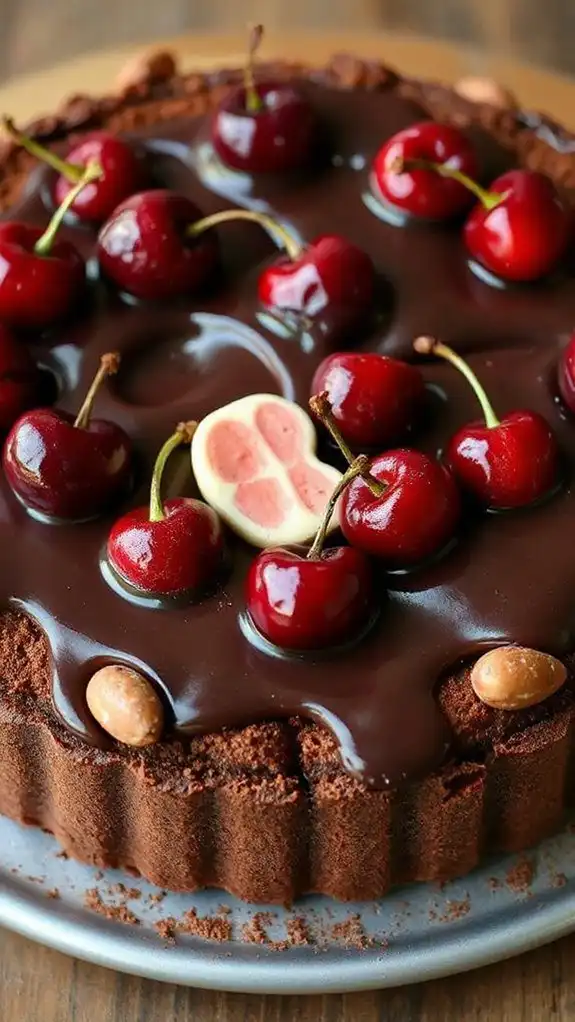 delicious chocolate cherry dessert delicious chocolate cherry dessert