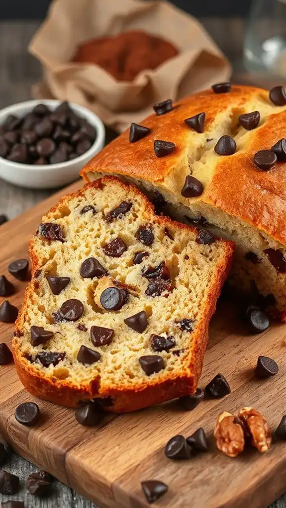 delicious chocolate chip muffins