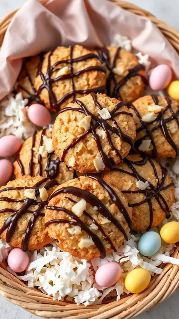 delicious chocolate coconut cookies
