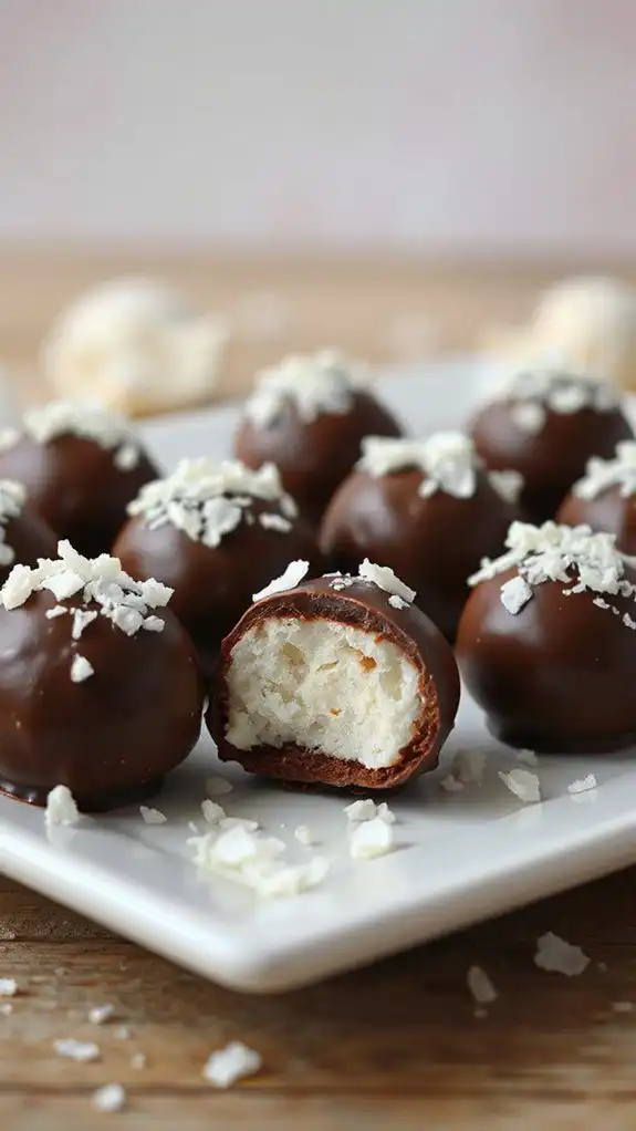 delicious chocolate coconut treats