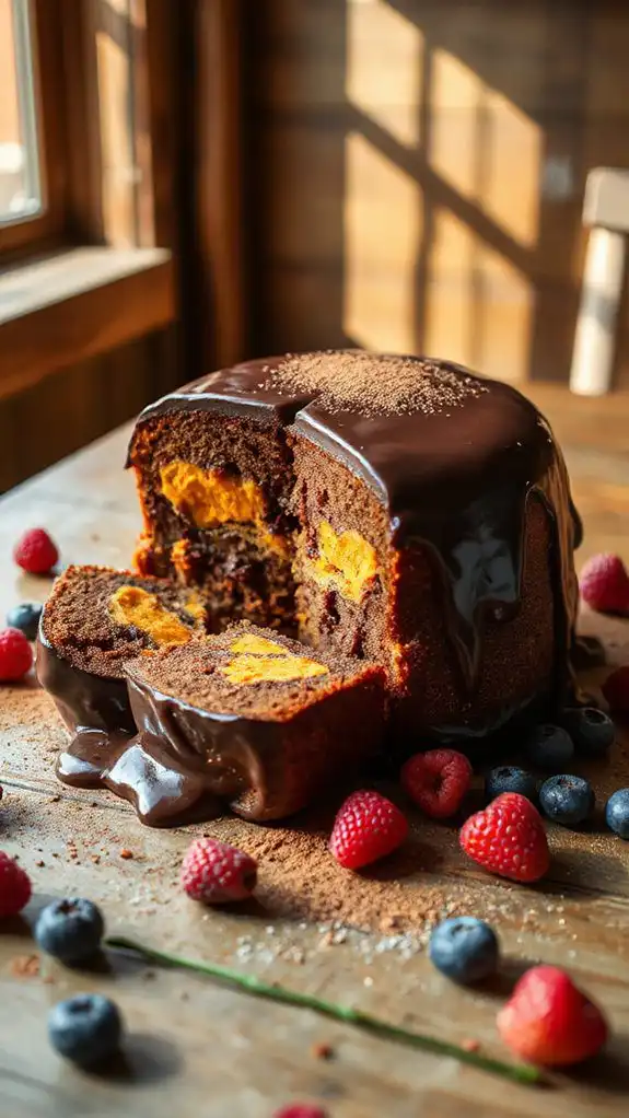 delicious chocolate sweet potato cake