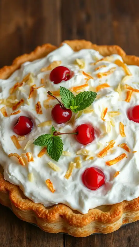 delicious coconut cream dessert