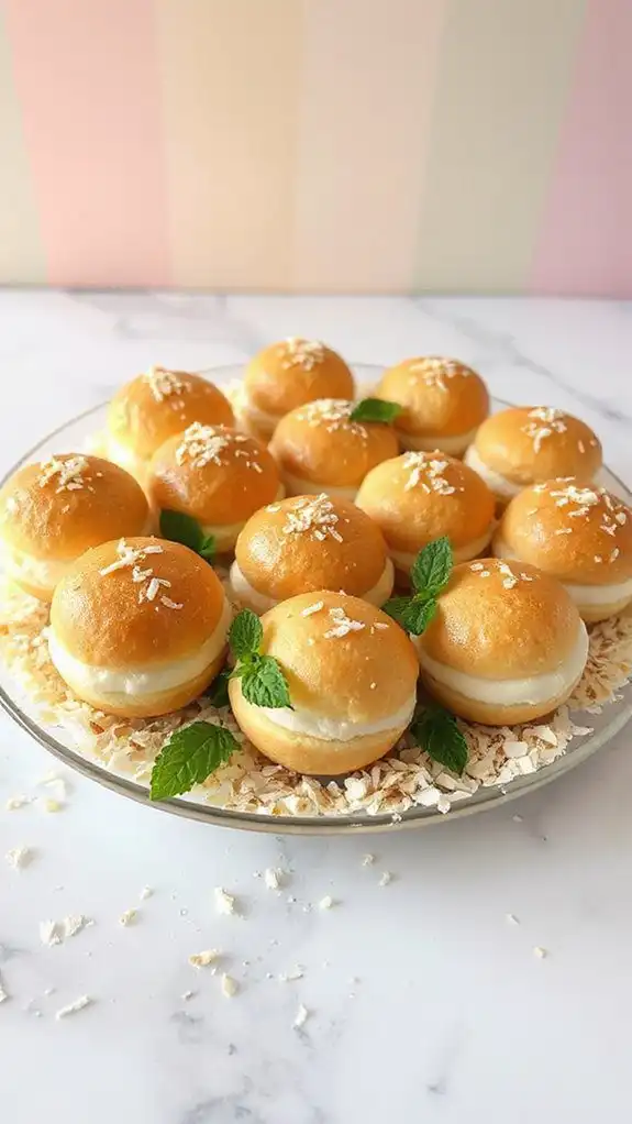 delicious coconut filled pastries