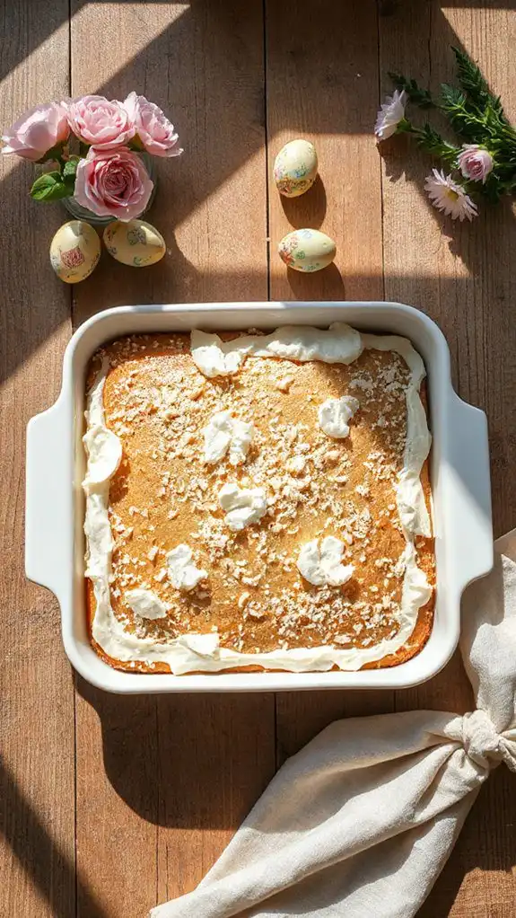delicious coconut flavored cake