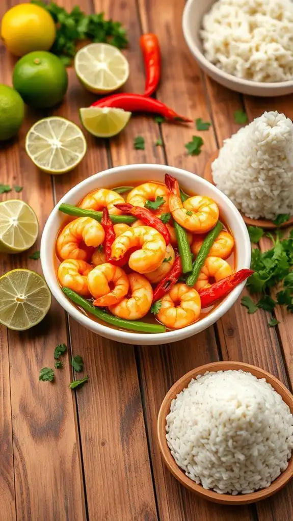 delicious coconut shrimp curry