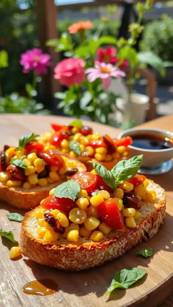 delicious corn tomato appetizer