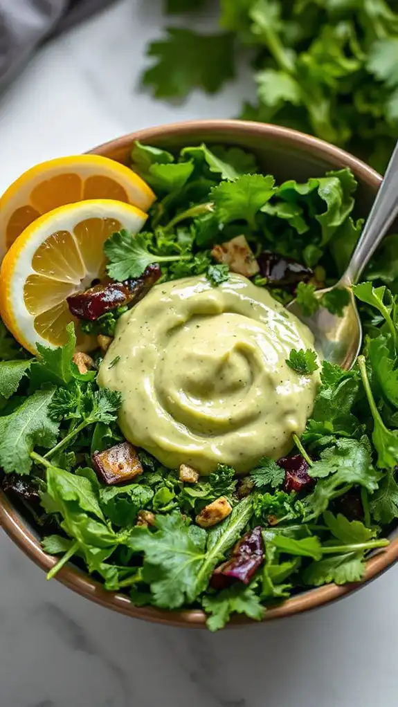 delicious creamy avocado dressing