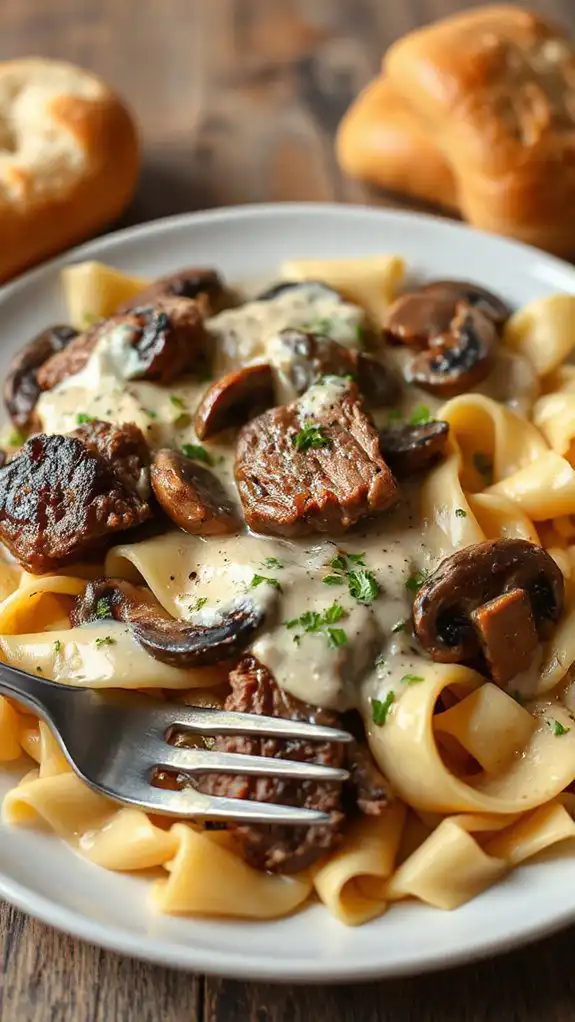 delicious creamy beef dish
