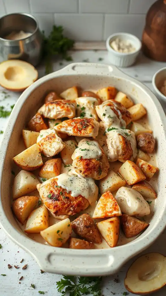 delicious creamy chicken casserole