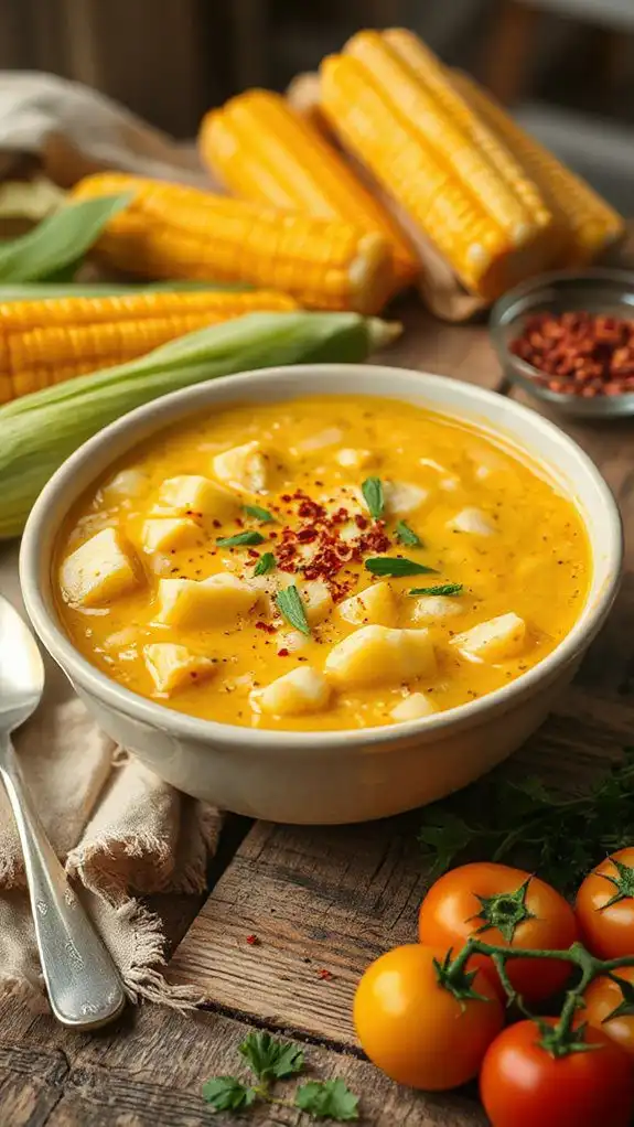 delicious creamy corn soup
